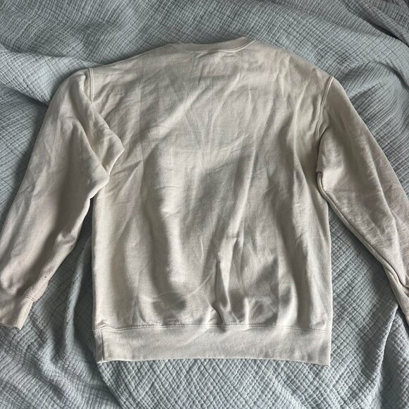 Women's Cream and Tan Sweatshirt - Picture 4 of 4